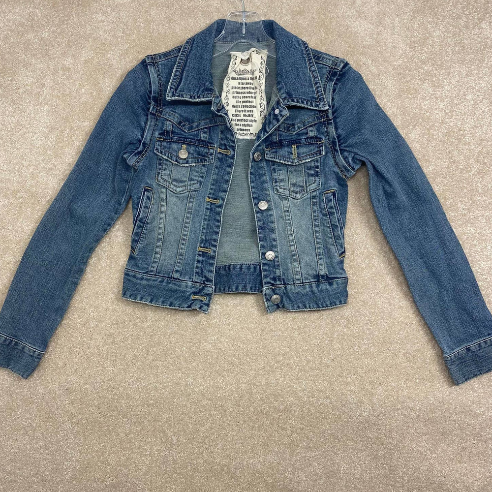 Cecil Mcbee Convertible Jean Jacket Vest Size Medium